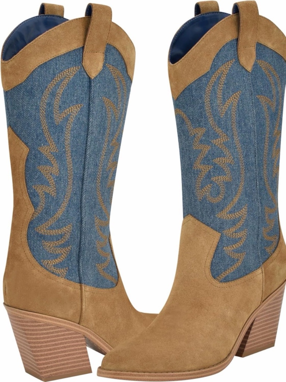 Nine West Keeks western boots NWOT